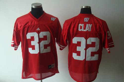 Badgers #32 Red Stitched NCAA Jersey