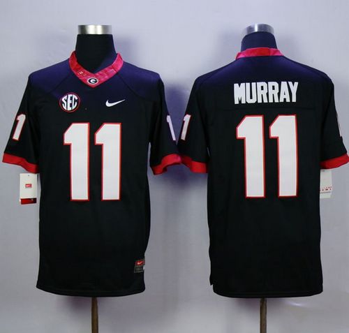 Bulldogs #11 Aaron Murray Black Limited Stitched NCAA Jersey