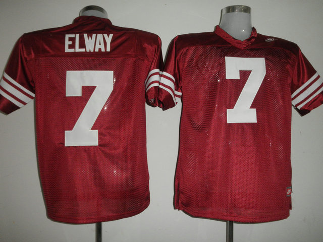 Cardinal #7 John Elway Red Stitched NCAA Jersey