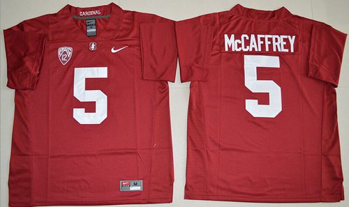 Cardinal #5 Christian McCaffrey Red Stitched NCAA Jersey