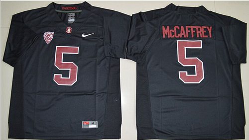 Cardinal #5 Christian McCaffrey Black Stitched NCAA Jersey