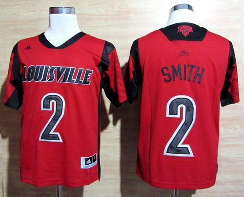 Cardinals #2 Russ Smith Red Basketball Stitched NCAA Jersey