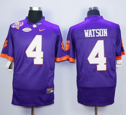 Tigers #4 Deshaun Watson Purple Limited Stitched NCAA Jersey