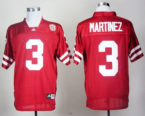 Cornhuskers #3 Taylor Martinez Red Stitched NCAA Jersey