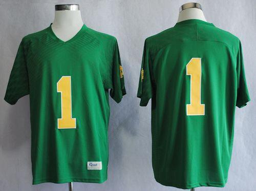 Fighting Irish #1 Louis Nix III Green Stitched NCAA Jersey