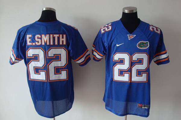 Gators #22 E.Smith Blue Stitched NCAA Jersey