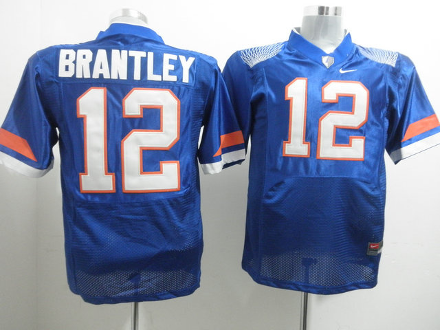 Gators #12 John Brantley Blue Stitched NCAA Jersey
