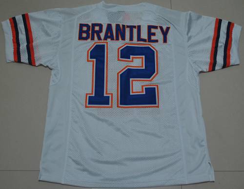 Gators #12 John Brantley White Stitched NCAA Jersey