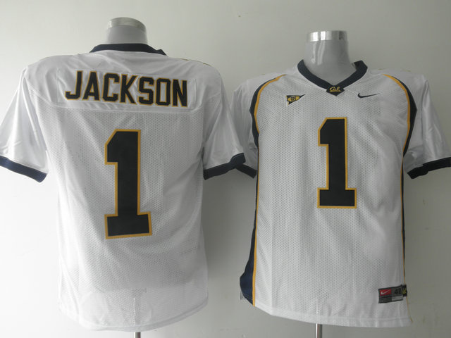 Golden Bears #1 DeSean Jackson White Stitched NCAA Jersey