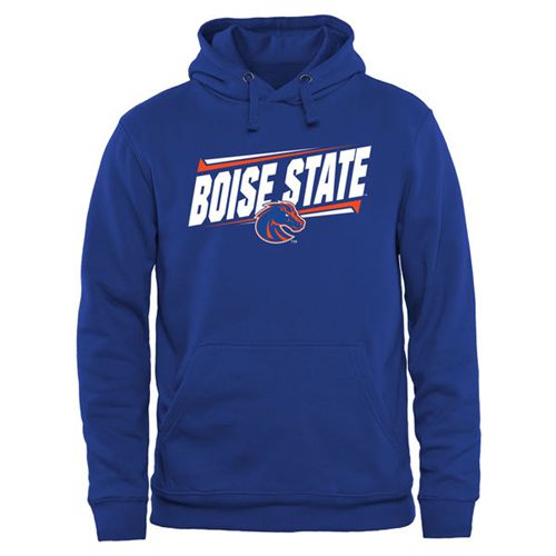 Boise State Broncos Double Bar Pullover Hoodie Royal