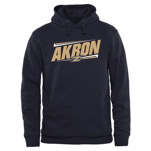 Akron Zips Double Bar Pullover Hoodie Navy