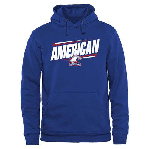 American Eagles Double Bar Pullover Hoodie Royal