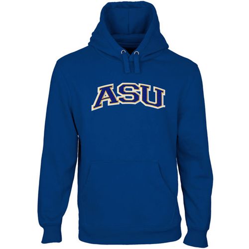 Angelo State Rams Arch Name Pullover Hoodie Royal Blue