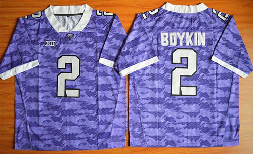 Horned Frogs #2 Trevone Boykin Purple Stitched NCAA Jersey