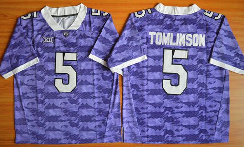 Horned Frogs #5 LaDainian Tomlinson Purple Stitched NCAA Jersey