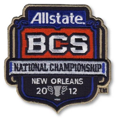 Stitched 2012 Allstate BCS National Championship Game Jersey Patch (LSU vs Alabama)