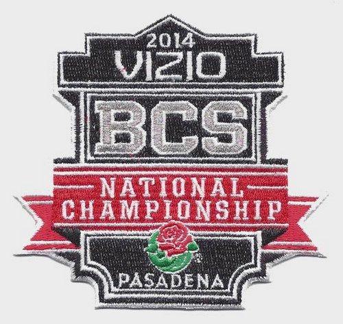Stitched 2014 Vizio BCS National Championship Bowl Game Jersey Patch (Florida State vs. Auburn)