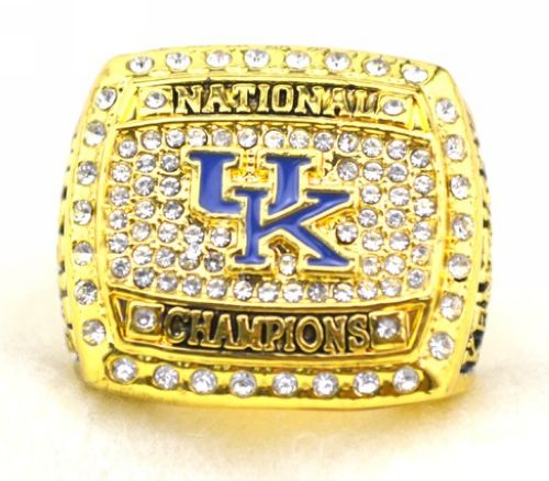 NCAA Kentucky Wildcats World Champions Gold Ring