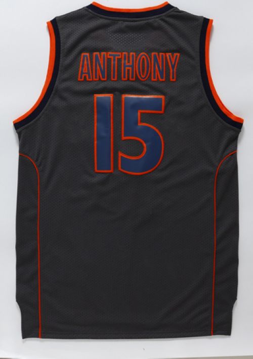 Orange #15 Carmelo Anthony Black Basketball Stitched NCAA Jersey