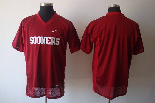 Sooners Blank Red Stitched NCAA Jersey