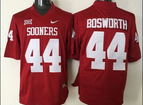 Sooners #44 Brian Bosworth Red XII Stitched NCAA Jersey