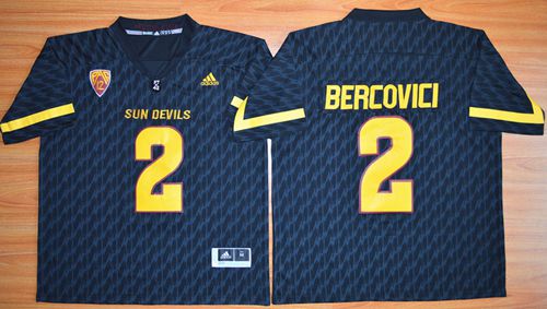 Sun Devils #2 Mike Bercovici New Black Stitched NCAA Jersey