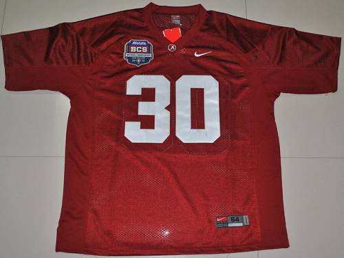 Crimson Tide #30 Donot Hightower Red 2012 BCS Championship Patch Stitched NCAA Jersey