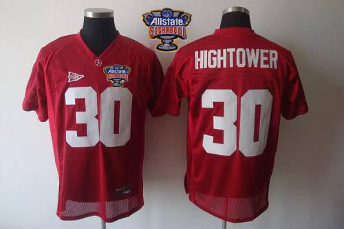 Crimson Tide #30 Donot Hightower Red 2014 Sugar Bowl Patch Stitched NCAA Jersey