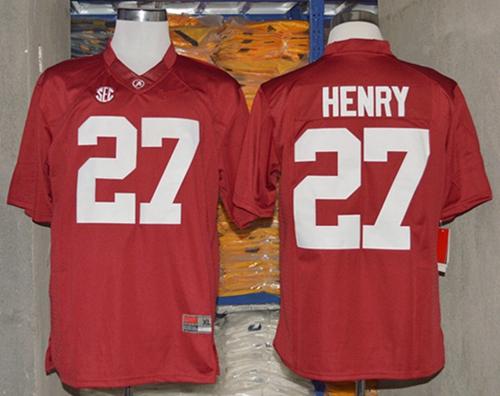 Crimson Tide #27 Derrick Henry Red Limited Stitched NCAA Jersey