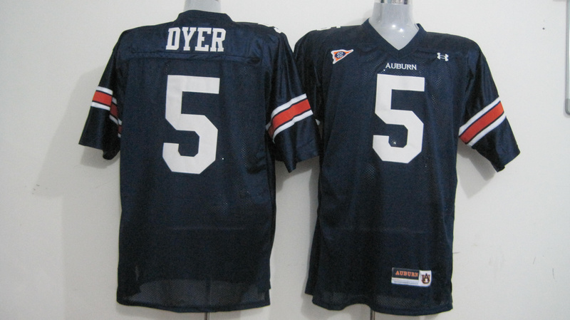 Tigers #5 Michael Dyer Blue Stitched NCAA Jersey