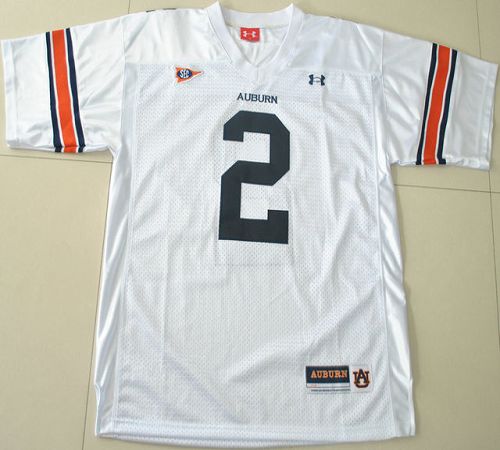 2012 New Tigers #2 Newton White Stitched NCAA Jersey