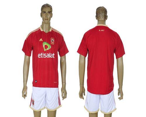 El Ahly Blank Red Home Soccer Club Jersey
