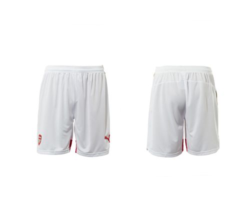 Arsenal Blank White Home Soccer Shorts