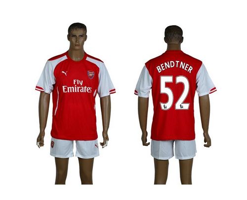 Arsenal #52 Bendtner Red Soccer Club Jersey