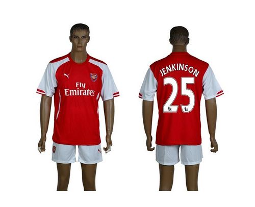 Arsenal #25 Jenkinson Red Soccer Club Jersey