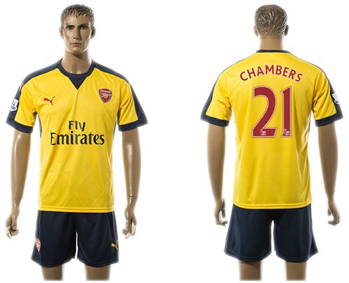 Arsenal #21 Chambers Away Soccer Club Jersey