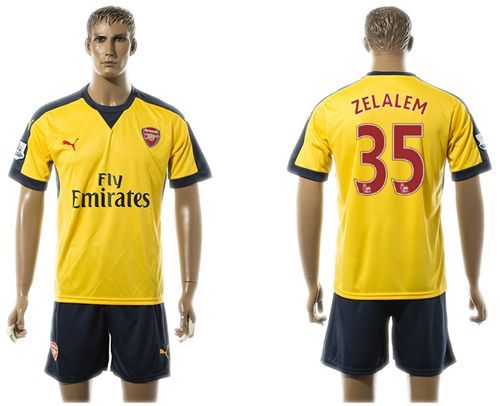 Arsenal #35 Zelalem Away Soccer Club Jersey