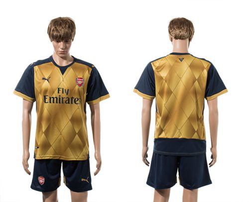 Arsenal Blank Gold Soccer Club Jersey