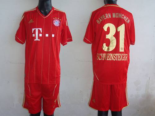 Bayern #31 Bayern Munchen 2011/2012 Red Home Soccer Club Jersey