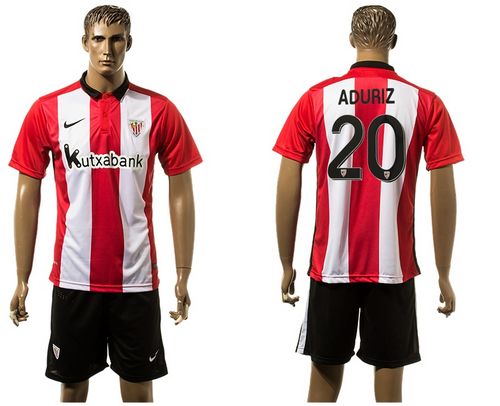 Athletic Bilbao #20 Aduriz Home Soccer Club Jersey