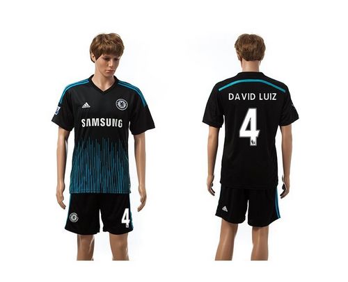 Chelsea #4 David Luiz Away Soccer Club Jersey