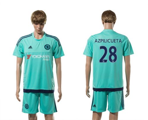Chelsea #28 Azpilicueta Green Soccer Club Jersey
