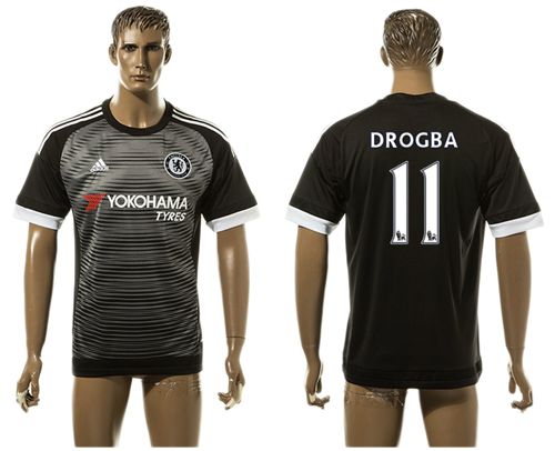 Chelsea #11 Drogba SEC Away Soccer Club Jersey
