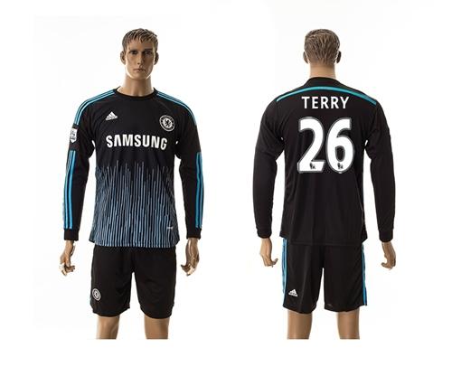 Chelsea #26 Terry Long Sleeves Soccer Club Jersey