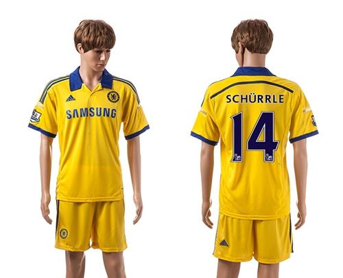 Chelsea #14 Schurrle Yellow Away Soccer Club Jersey