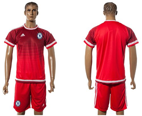 Chelsea Blank Red Training Soccer Club Jersey