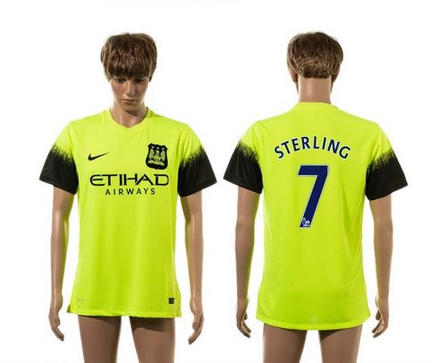 Manchester City #7 Sterling SEC Away Soccer Club Jersey