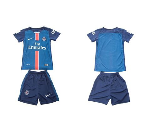 Paris Saint Germain Blank Home Kid Soccer Club Jersey