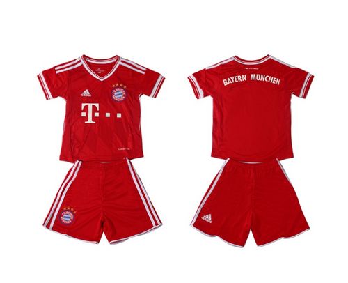 Bayern Blank Red Home Kid Soccer Club Jersey