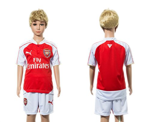 Arsenal Blank Home Kid Soccer Club Jersey